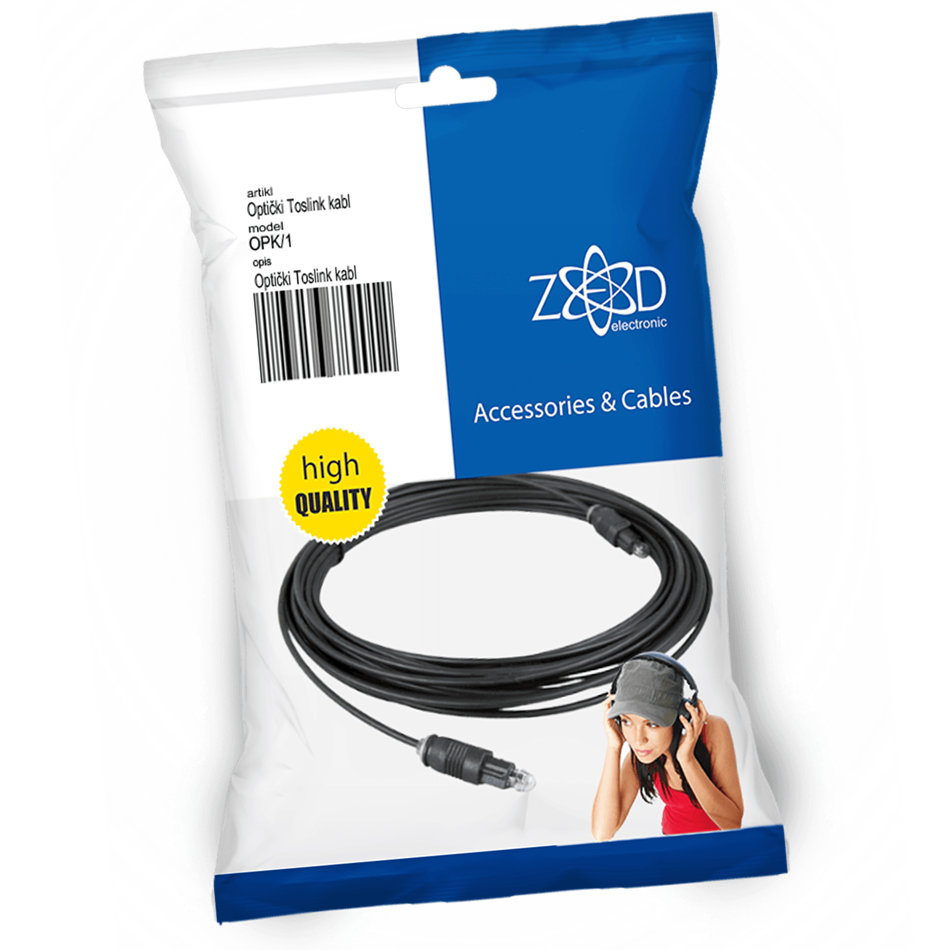 OPK/1 KABEL OPTIČKI TOSLINK 1m ZED