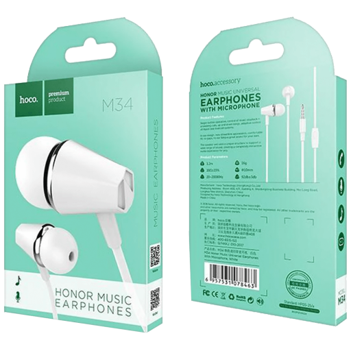 SLUŠALICE S MIKROFONOM HOCO M34 BIJELE