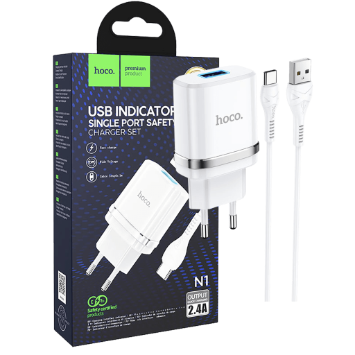 PUNJAČ KUĆNI TYPE C, HOCO N1 ARDENT