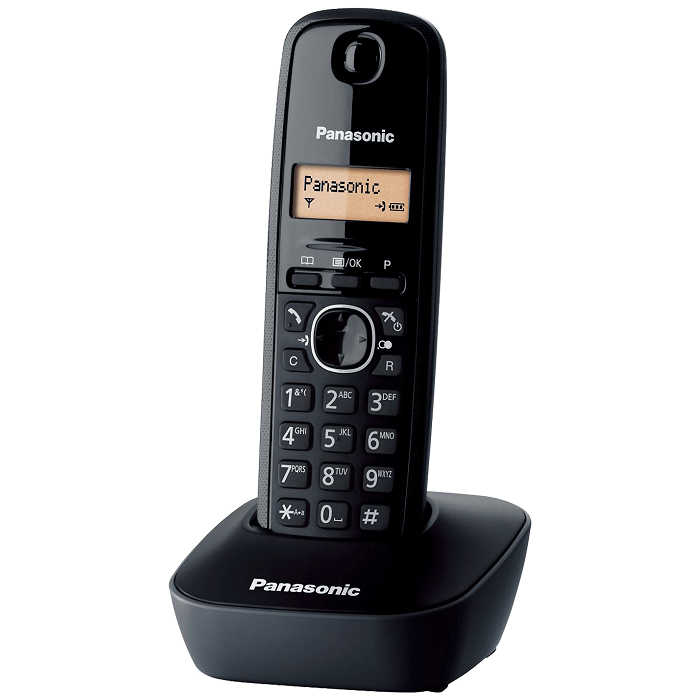 TELEFON BEŽIČNI PANASONIC KX-TG 1611FXH crni