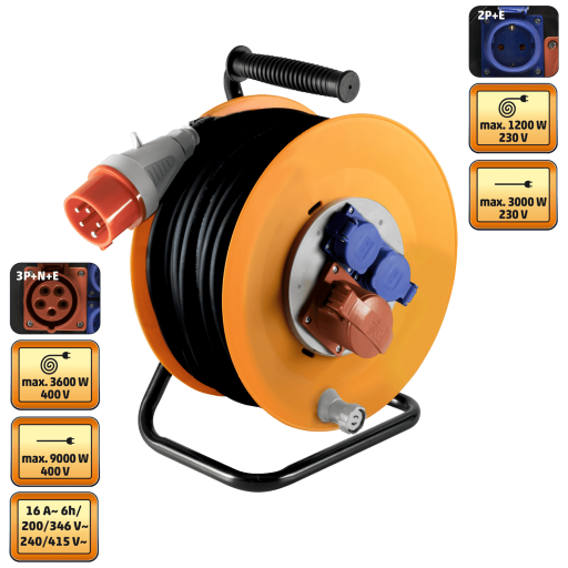 PRODUŽNI KABEL MOTALICA 25 m, 5x2,5 mm2